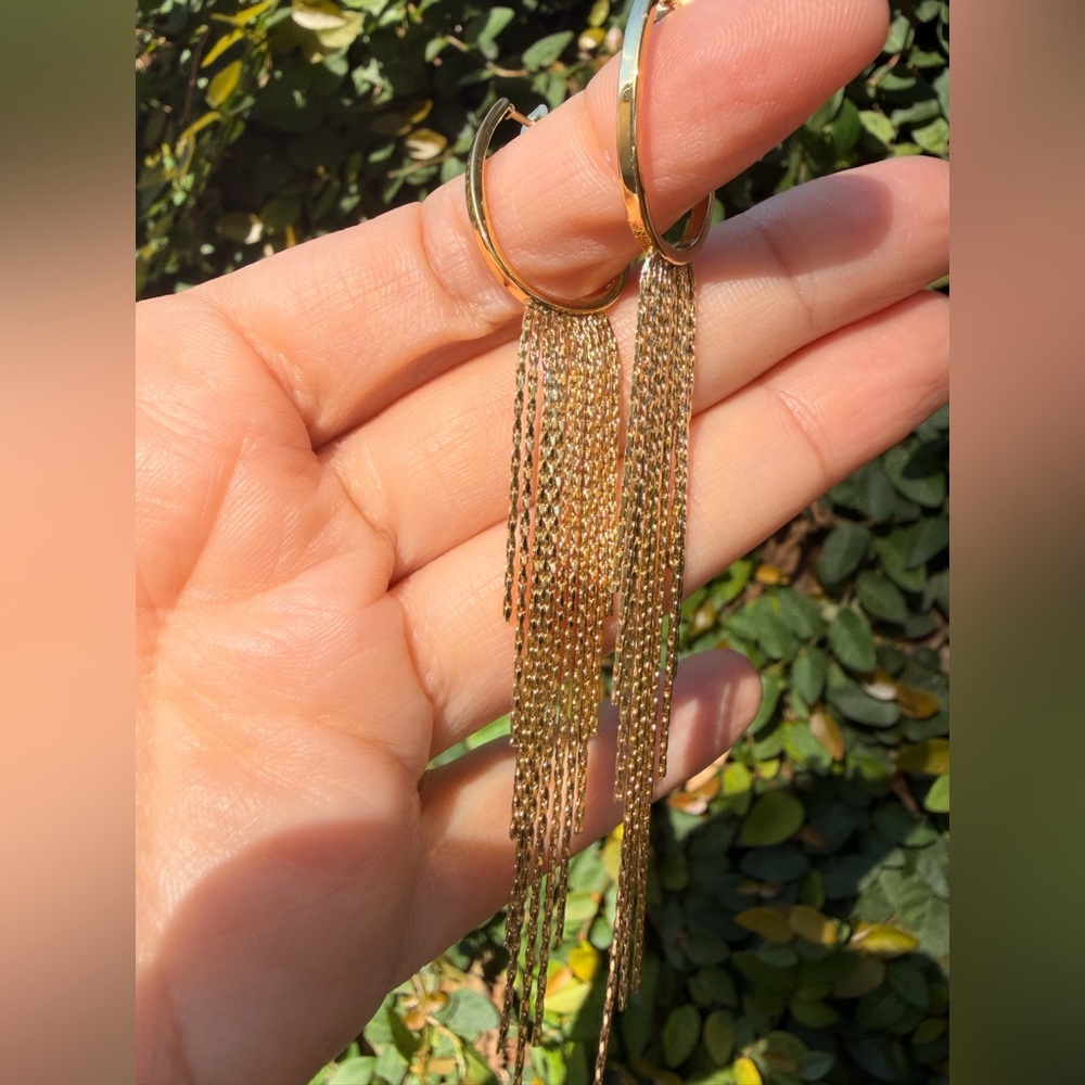 Long Tassel Drop Dangle Waterproof Tarnish Free Earrings
Stainless Steel - Picture 4 of 6